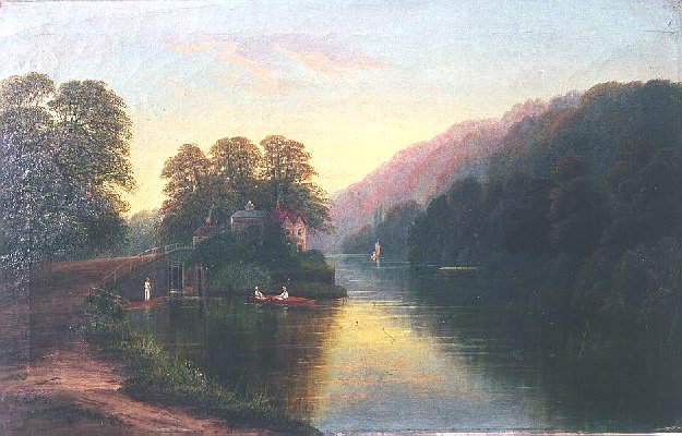 Painting of Boulter's Lock