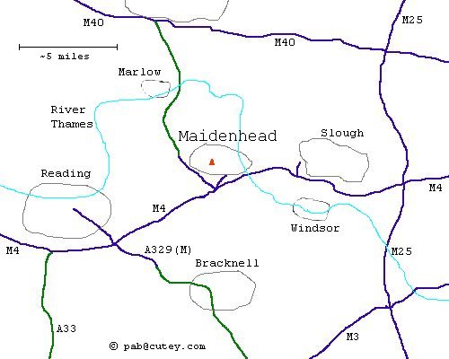 Maidenhead route map