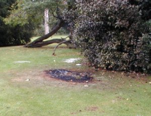 Damage caused by a fire