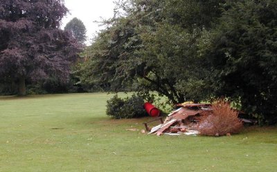 Some rubbish left on the site